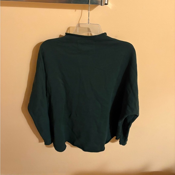 Frank & Eileen Effie Funnel Neck Pullover in Dark Green - Picture 4 of 6